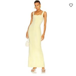 Alexander Wang Column Tank Dress, Tender Yellow, Size 6